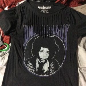 Jimi Hendrix slashed t shirt